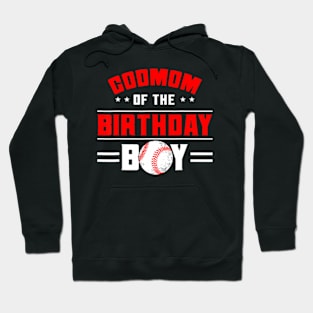 Godmom Of The Birthday Boy Baseball Theme Family Bday Party Hoodie